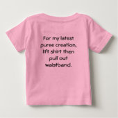 T-shirt Pour Bébé Chef dans la formation (Dos)