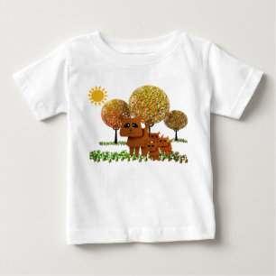 T-shirt Pour Bébé Chef de la Meute Dans la Forêt de Jelly Bean