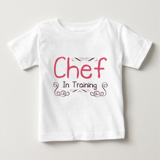 T-shirt Pour Bébé Chef en formation (Devant)