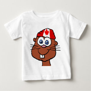 T-shirt Pour Bébé Chemise 2 d'enfant en bas âge de castor de jour d