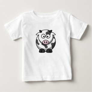 T-shirt Pour Bébé Chemise à Vache drôle mignonne