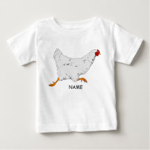 Chemise à volants pour tout-petit CŒUR ET POULE EN