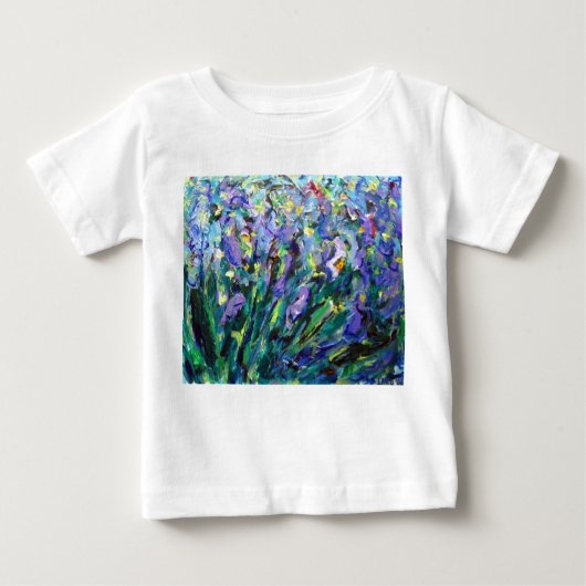 T-shirt Pour Bébé Chemise Abstraite Irises (Devant)