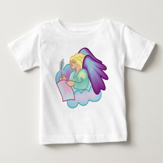 T-shirt Pour Bébé Chemise Ange Littéraire (Devant)