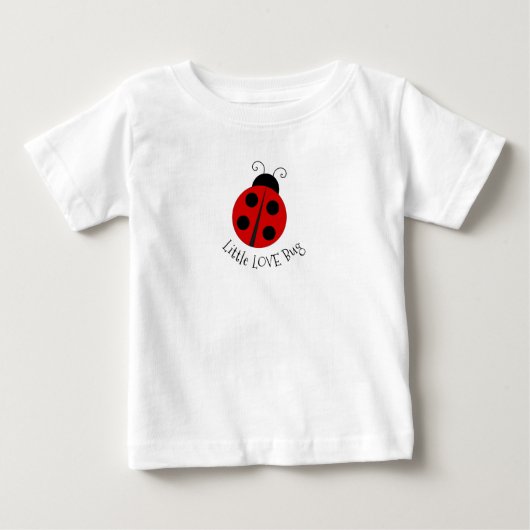 T-shirt Pour Bébé Chemise bébé à manches courtes Ladybug Design (Devant)