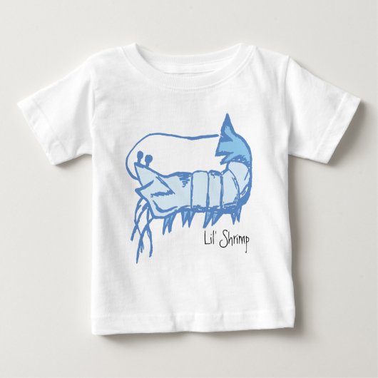 T-shirt Pour Bébé Chemise bébé crevette Lil' (Devant)