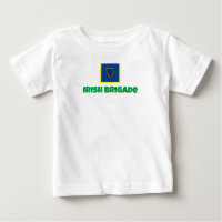 Chemise bébé drapeau de la brigade irlandaise