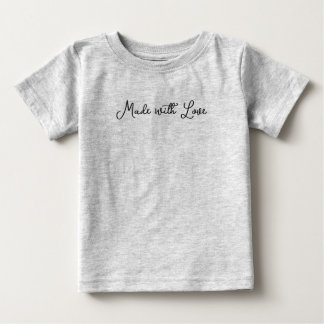 T-shirt Pour Bébé Chemise bébé faite avec amour – Cadeau doux pour n