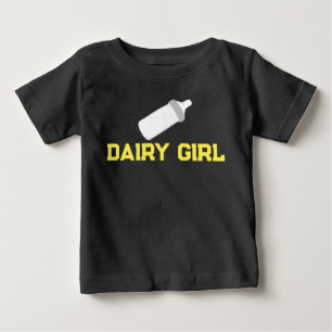 T-shirt Pour Bébé Chemise bébé "Fille laitière"