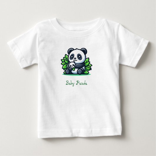 T-shirt Pour Bébé Chemise bébé Panda (Devant)