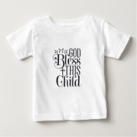 Chemise bébé vêtements Dieu bénisse cet enfant
