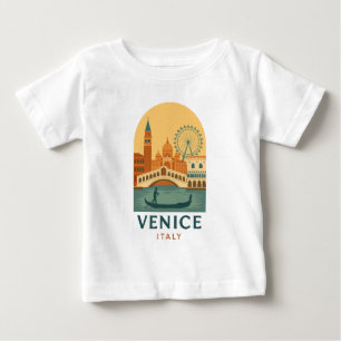 T-shirt Pour Bébé Chemise bébé Vintage Venise Italie – Tee rétro Gon