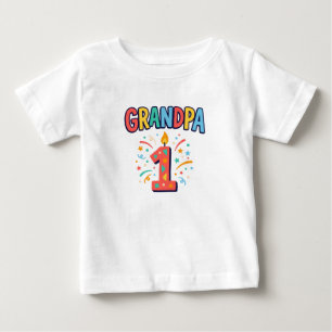 T-shirt Pour Bébé Chemise Cadeau Premier Anniversaire Papy