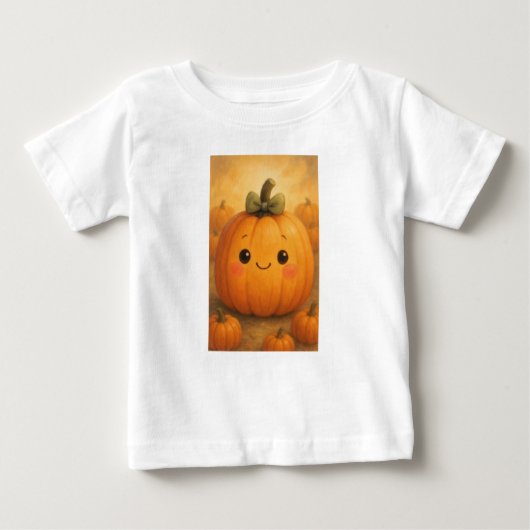 T-shirt Pour Bébé Chemise Citrouille Cutest (Devant)