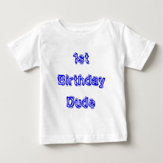 T-shirt Pour Bébé Chemise d'anniversaire (Devant)