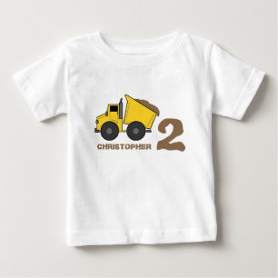 T-shirt Pour Bébé Chemise d'anniversaire de camion à benne