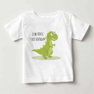T-shirt Pour Bébé Chemise d'anniversaire de dinosaure d'enfants