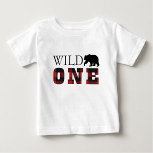 T-shirt Pour Bébé Chemise d'anniversaire de plaid de Buffalo