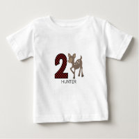 Chemise d'anniversaire de plaid de cerfs communs