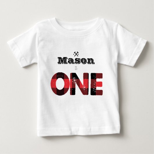 T-shirt Pour Bébé Chemise d'anniversaire des garçons de la Flannel L (Devant)