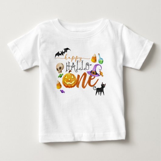 T-shirt Pour Bébé Chemise d'anniversaire d'Halloween (Devant)