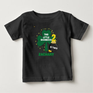 T-shirt Pour Bébé Chemise d'anniversaire irlandaise shamrock pour St