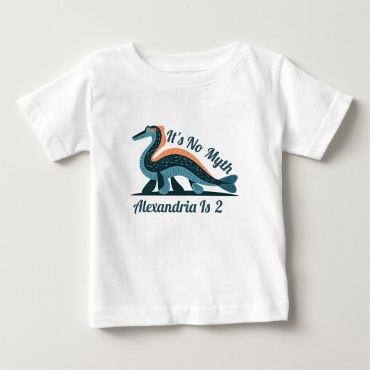 T-shirt Pour Bébé Chemise d'Anniversaire Loch Ness (Devant)