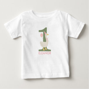 T-shirt Pour Bébé Chemise d'anniversaire personnalisée "One Silly Go