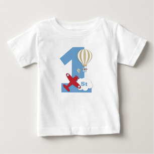 T-shirt Pour Bébé Chemise de 1er anniversaire de l'avion