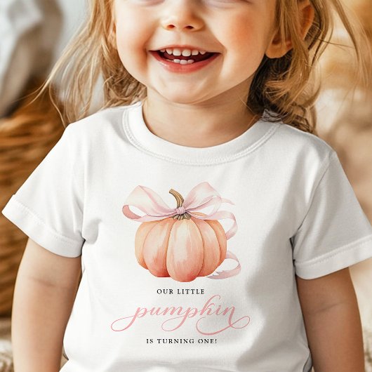 T-shirt Pour Bébé Chemise de 1er anniversaire de petite citrouille