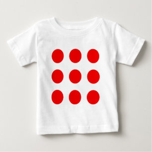 T-shirt Pour Bébé Chemise de bébé avec le pois rouge