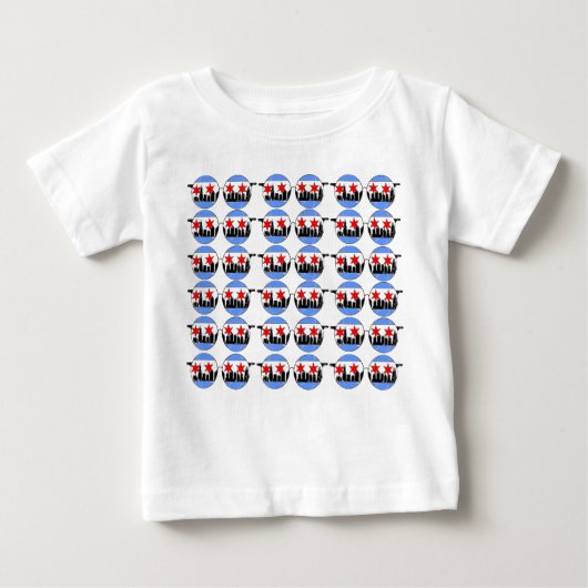 T-shirt Pour Bébé chemise de bébé de chicaGOggles (Devant)
