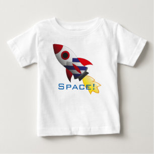 T-shirt Pour Bébé Chemise de bébé de fusée d'espace
