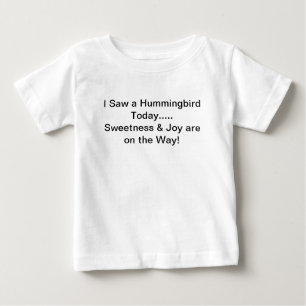 T-shirt Pour Bébé Chemise de bébé des colibris