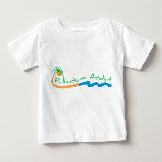 T-shirt Pour Bébé Chemise de bébé d'intoxiqué de palladium (Devant)