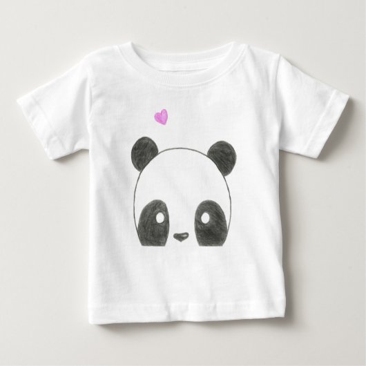 T-shirt Pour Bébé Chemise de bébé d'ours panda (Devant)