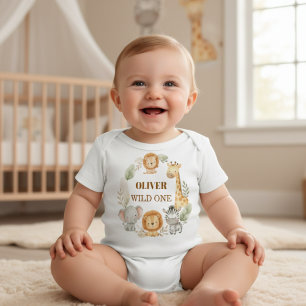T-shirt Pour Bébé Chemise de bébé safari pour 1er anniversaire de ga