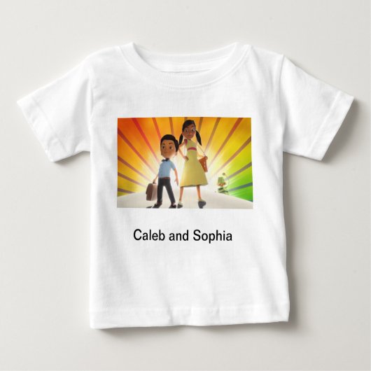 T-shirt Pour Bébé Chemise de Caleb et de Sophia (Devant)