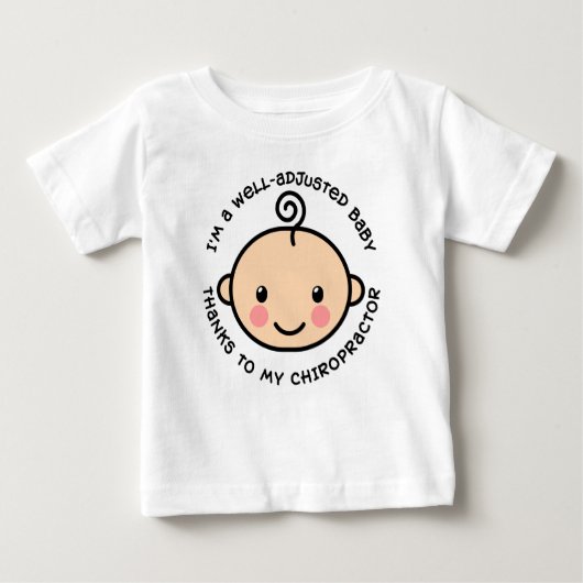 T-shirt Pour Bébé Chemise de chiropractie de bébé ajustée par bien (Devant)