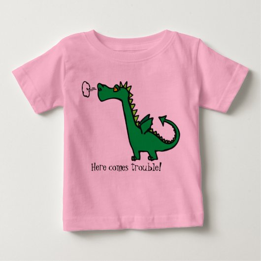 T-shirt Pour Bébé Chemise de dragon pour des enfants (Devant)