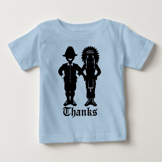T-shirt Pour Bébé Chemise de Fête Thanksgiving Baby (Devant)