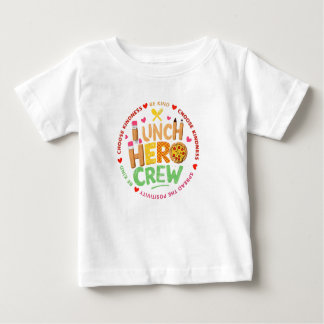 T-shirt Pour Bébé Chemise de l'équipe des héros du déjeuner, Dame de