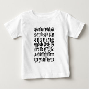 T-shirt Pour Bébé Chemise de lettres gothiques