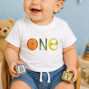 T-shirt Pour Bébé Chemise de naissance bébé un an Carotte Légume Cit