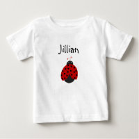 Chemise de nom Ladybug personnalisée