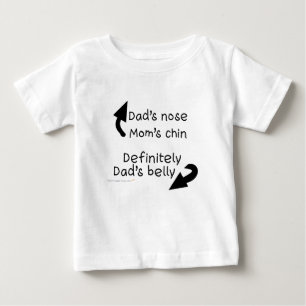 T-shirt Pour Bébé Chemise de nourrisson de ventre de papas