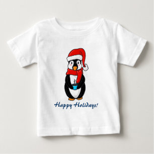 T-shirt Pour Bébé Chemise de pingouin de vacances
