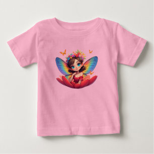 T-shirt Pour Bébé 🧚 Chemise de princesse fée Rose pour petites fill