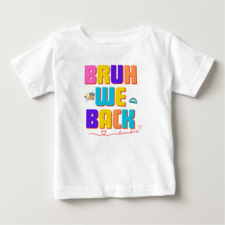 T-shirt Pour Bébé Chemise de professeur Bruh, enseignant amusant svg