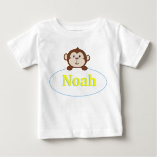 T-shirt Pour Bébé Chemise de singe personnalisée par garçons